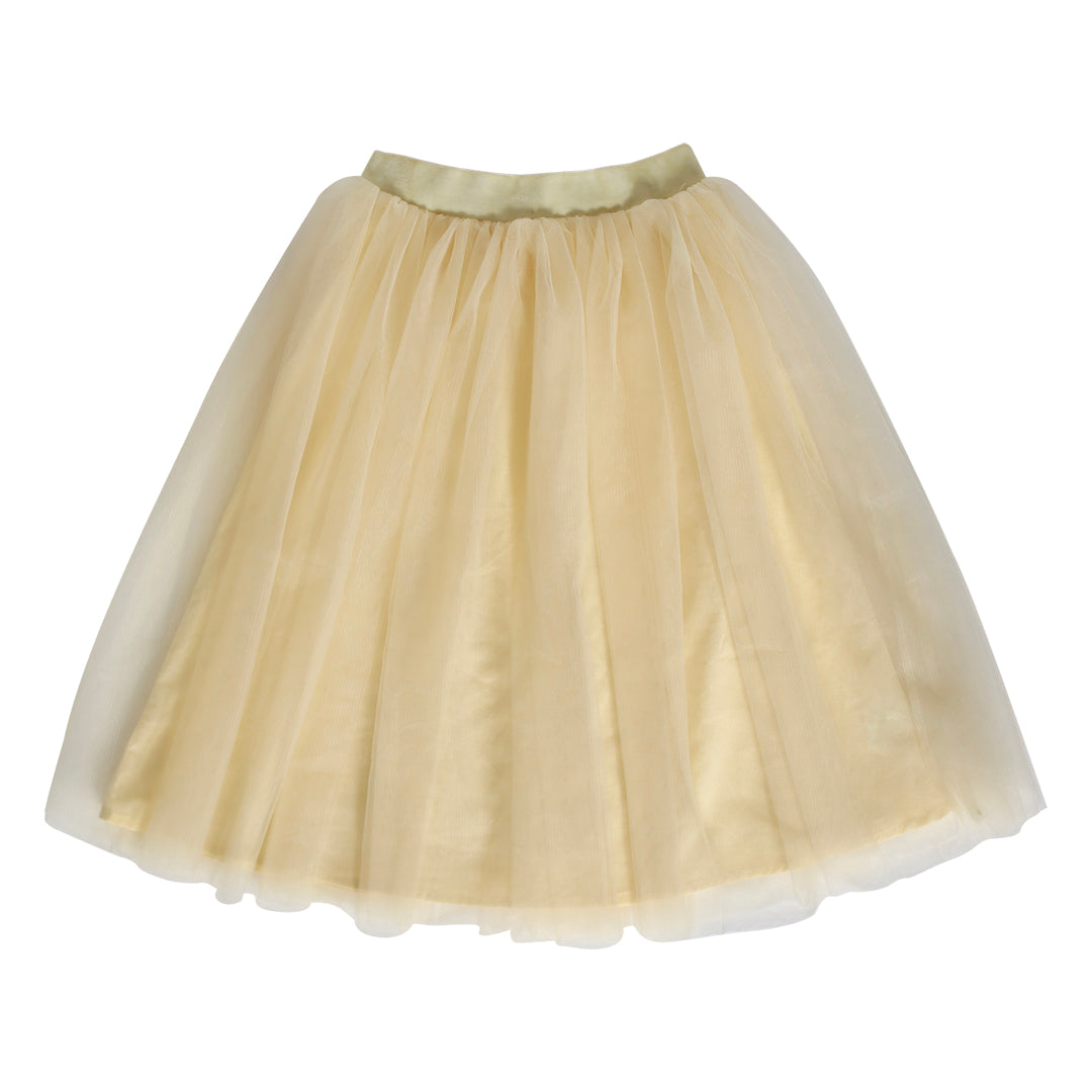 Lemon yellow flower girls tutu skirt