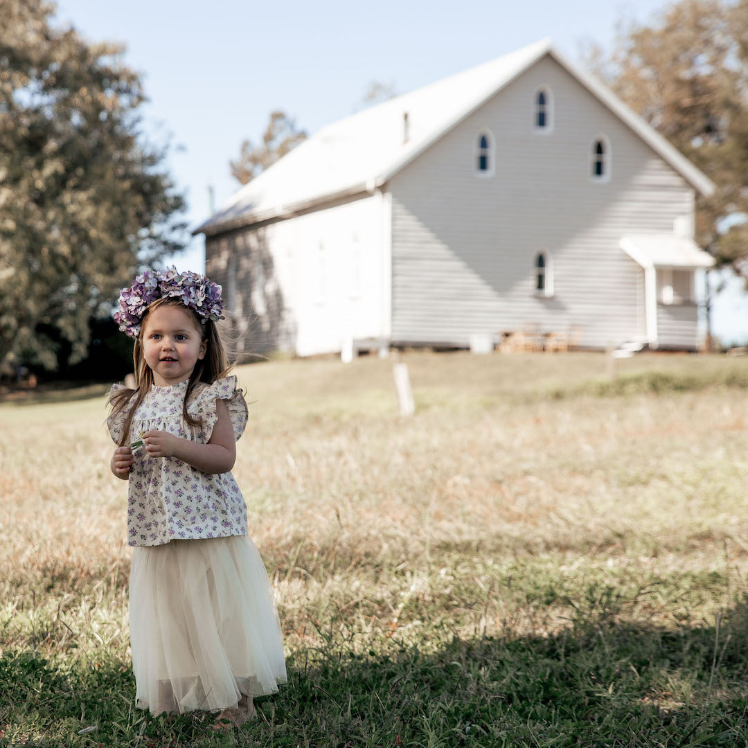 Limoncello tutu skirt for little girls 