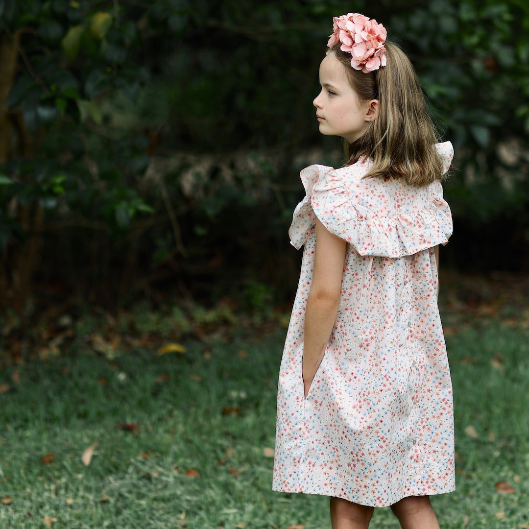lucinda dress - blush confetti floral
