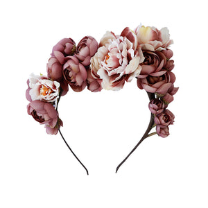 Margot sugarplum handmade silk flower crown