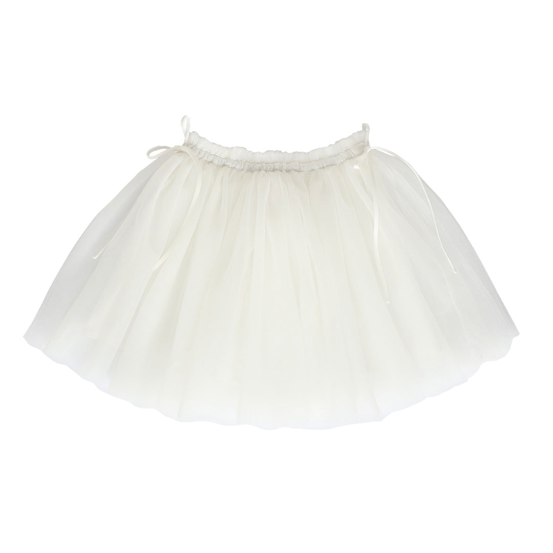 FLOWER GIRL TUTU SKIRT IN IVORY TULLE