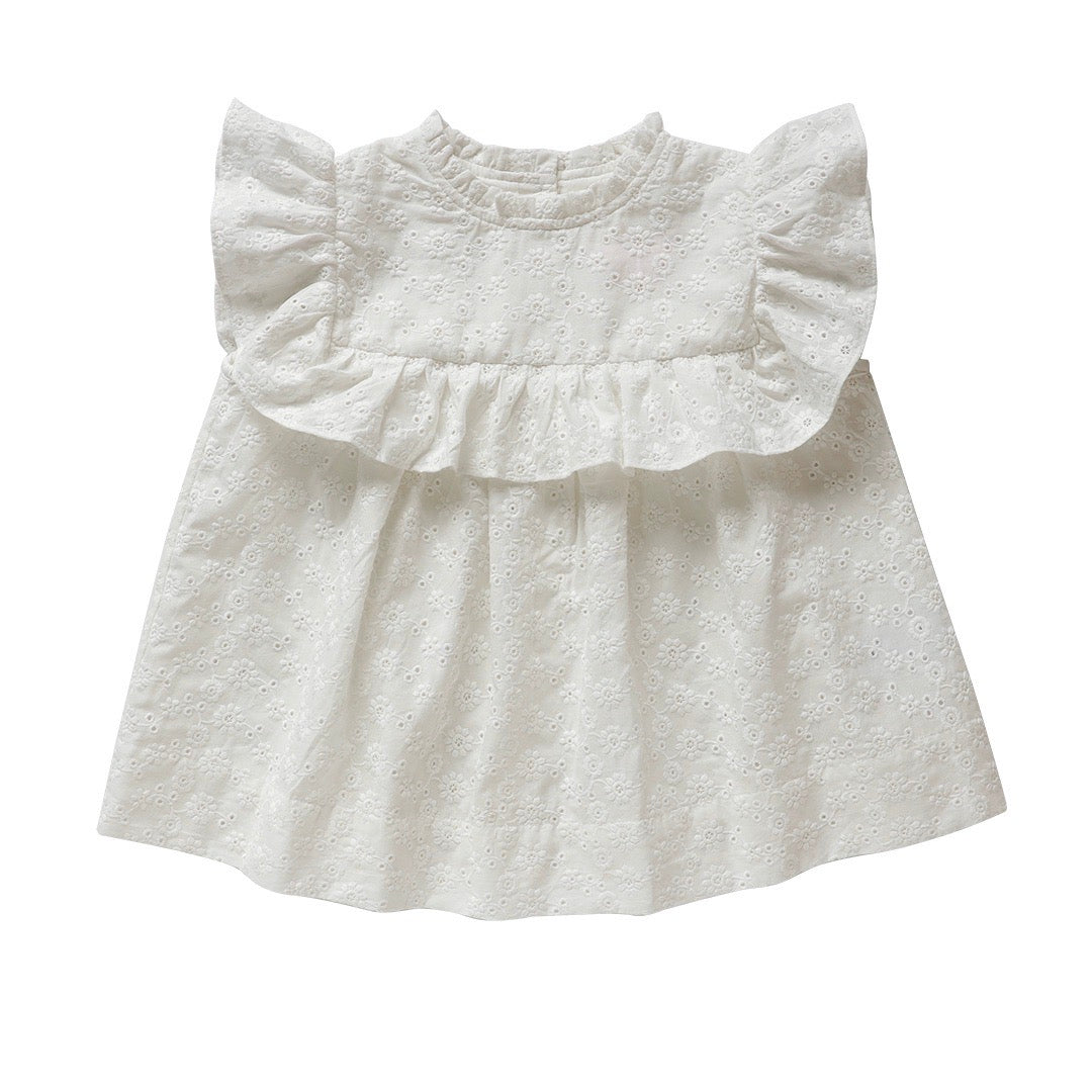 miranda blouse - ivory lucia broderie