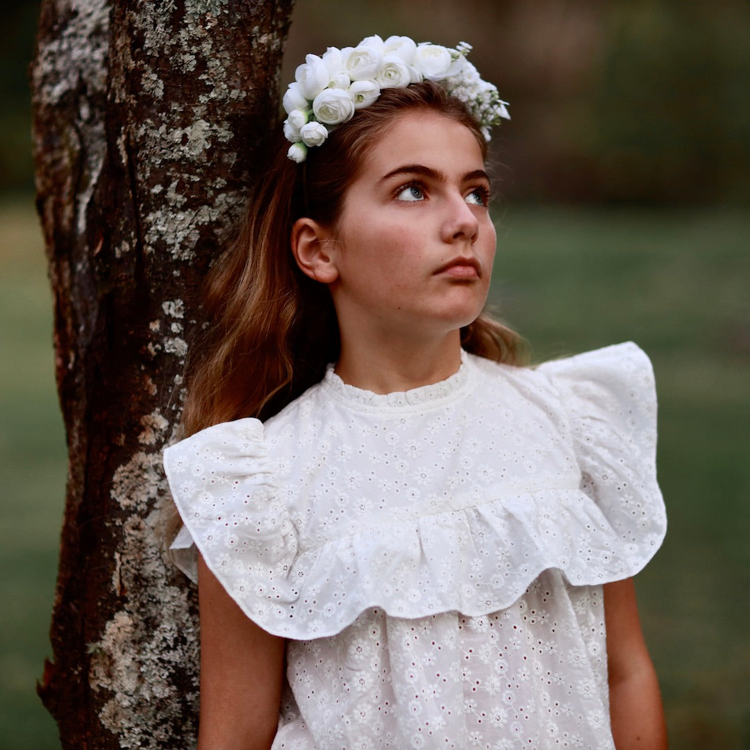 miranda blouse - ivory lucia broderie