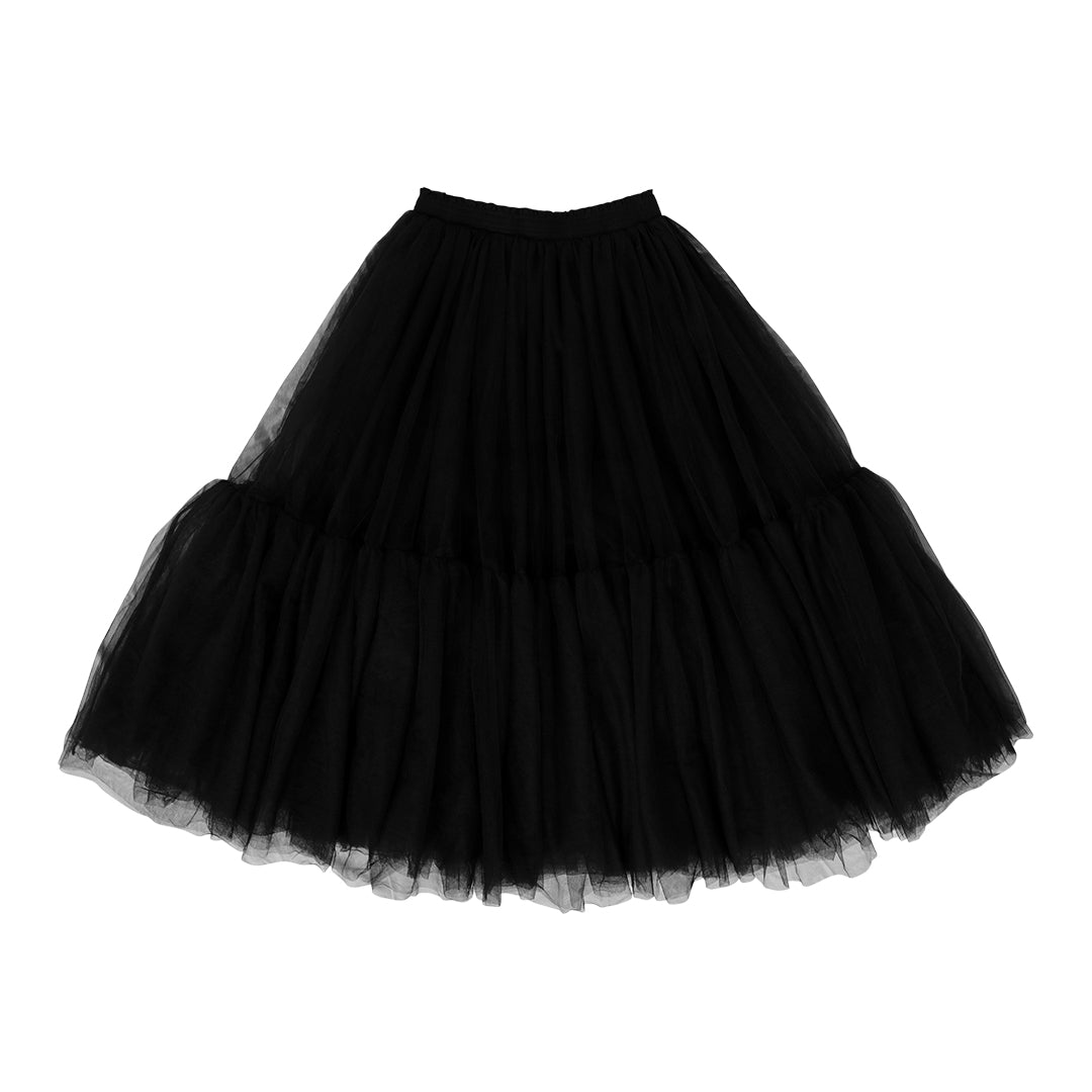 LADIES BLACK TULLE TUTU SKIRT BY AUBRIE
