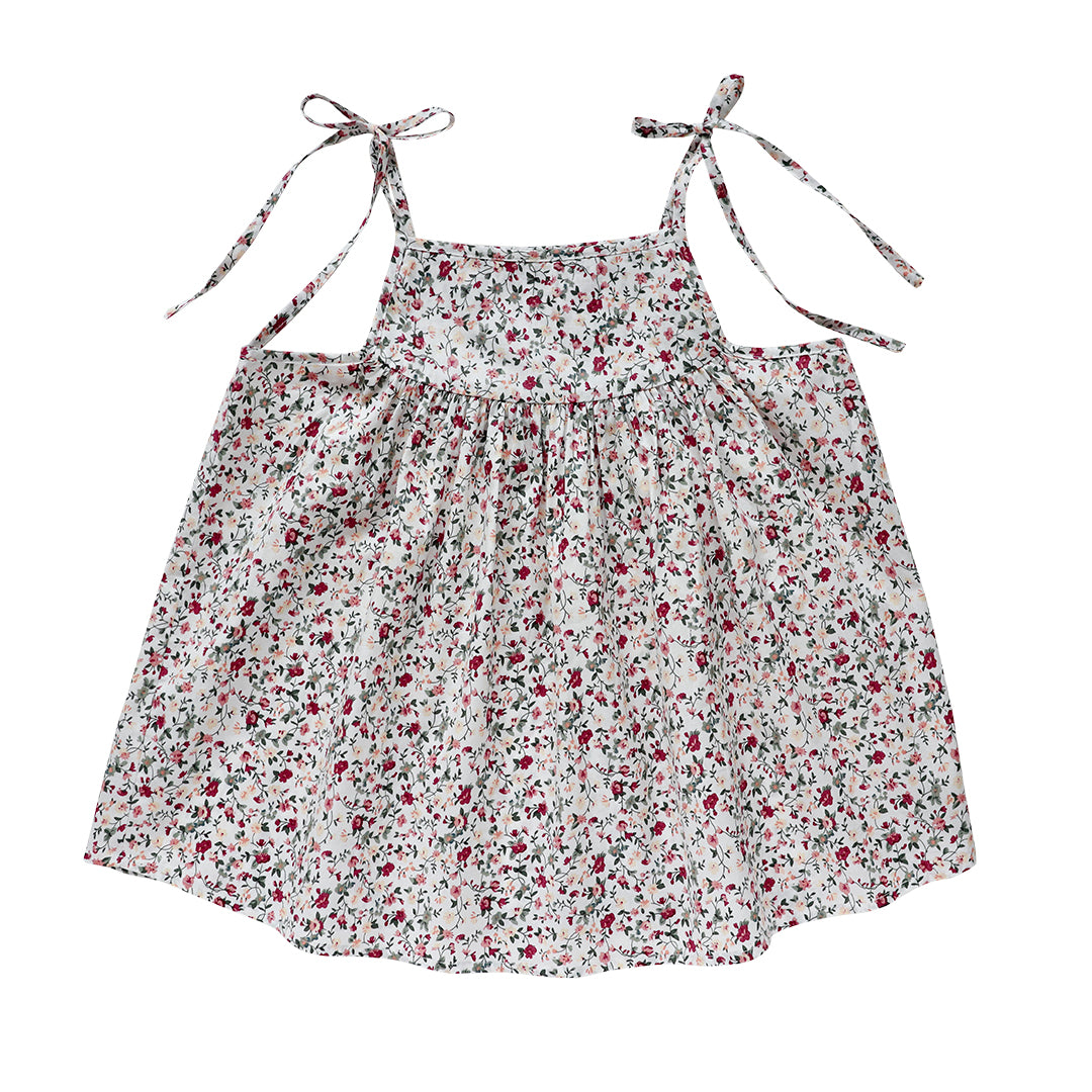 celeste camisole - evergreen yuletide floral