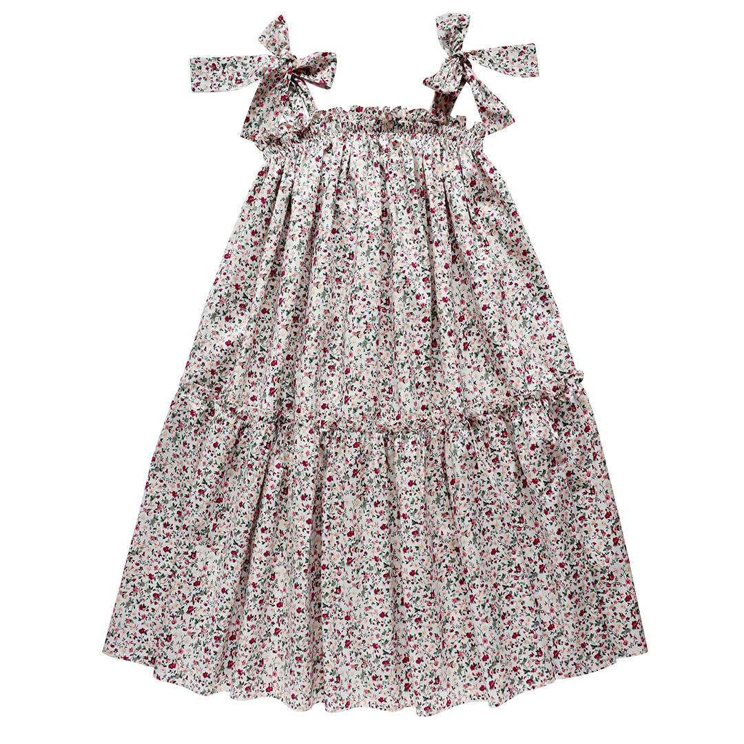 ivy dress - evergreen yuletide floral