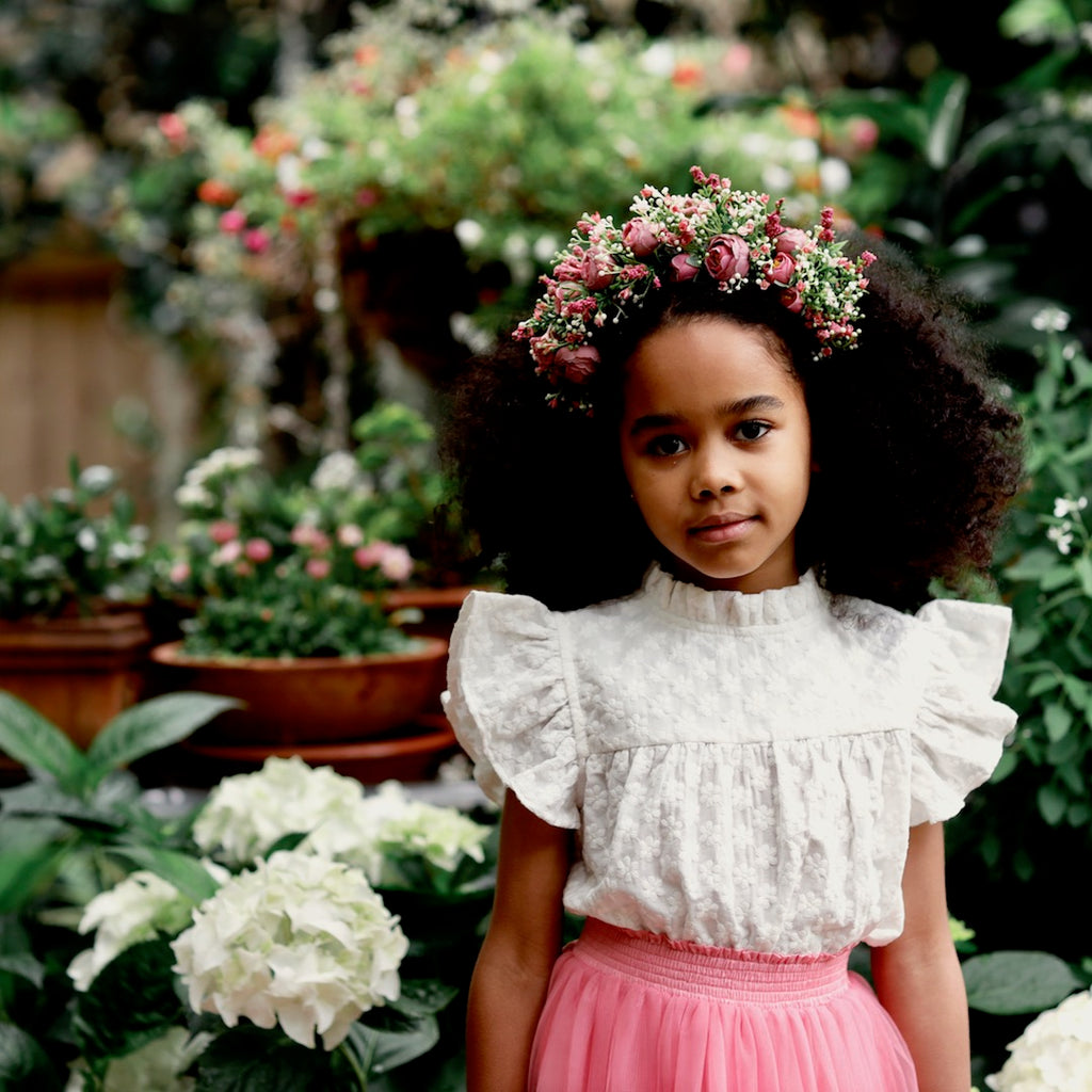 Girls with sales flower crown